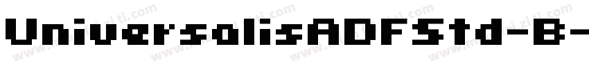 UniversalisADFStd-B字体转换