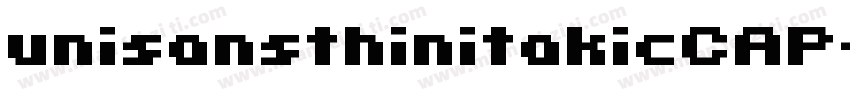 unisansthinitakicCAP字体转换