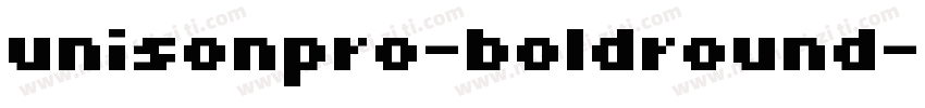 unisonpro-boldround字体转换