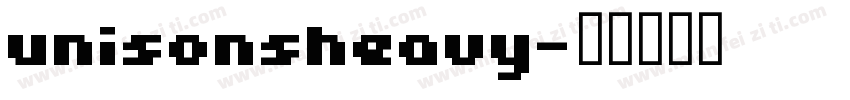 unisonsheavy字体转换