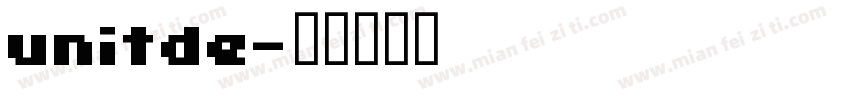 unitde字体转换