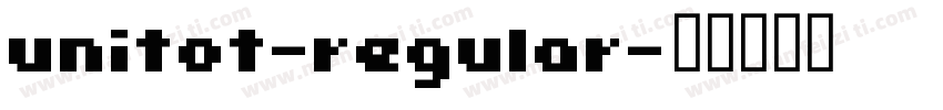 unitot-regular字体转换