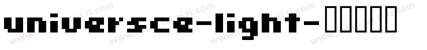 universce-light字体转换