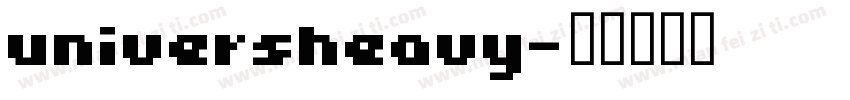 universheavy字体转换