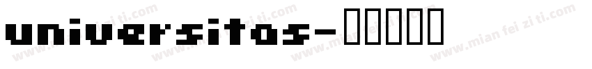 universitas字体转换