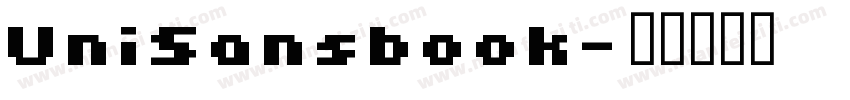 UniSansbook字体转换