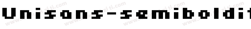 Unisans-semiboldital字体转换