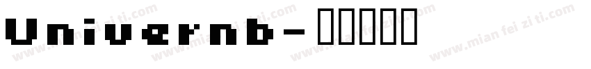 Univernb字体转换