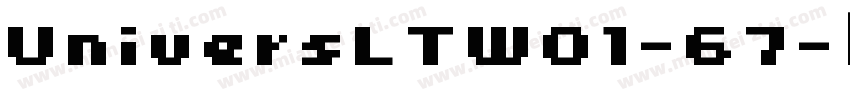 UniversLTW01-67字体转换