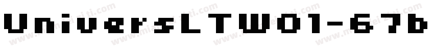 UniversLTW01-67boldcn字体转换