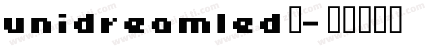 unidreamled液字体转换