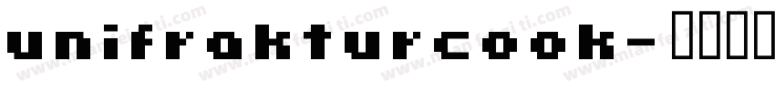 unifrakturcook字体转换