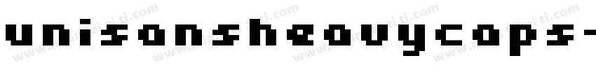 unisansheavycaps字体转换