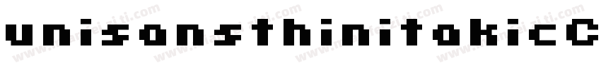 unisansthinitakicCAP字体转换