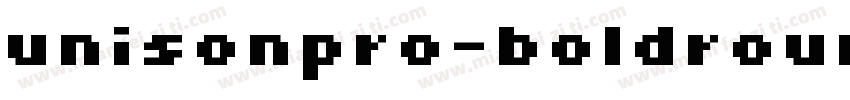 unisonpro-boldround字体转换