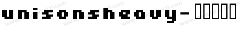 unisonsheavy字体转换