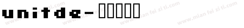unitde字体转换
