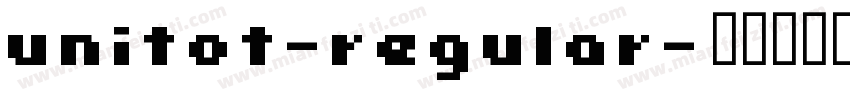 unitot-regular字体转换