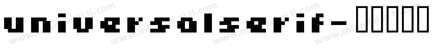universalserif字体转换