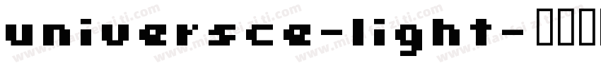universce-light字体转换