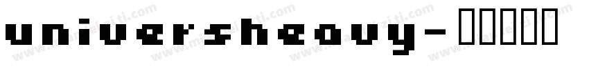 universheavy字体转换