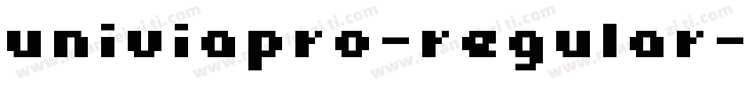 univiapro-regular字体转换