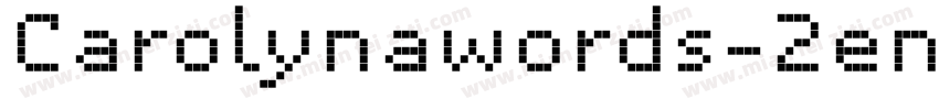 Carolynawords-2en8字体转换