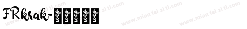 FRkrak字体转换