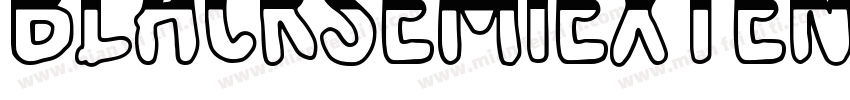BlackSemiExtended-B字体转换