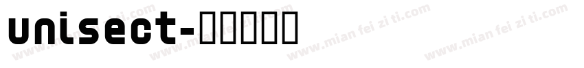 Unisect字体转换