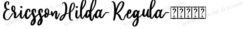 EricssonHilda-Regula字体转换