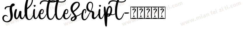JulietteScript字体转换