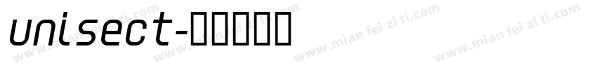Unisect字体转换