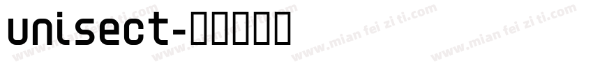 Unisect字体转换
