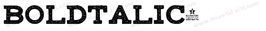 boldtalic字体转换
