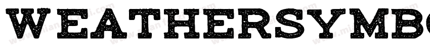 weathersymbol字体转换