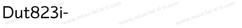 Dut823i字体转换