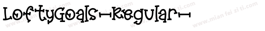LoftyGoals-Regular字体转换