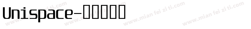 Unispace字体转换