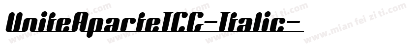 UniteAparteICG-Italic字体转换