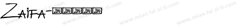 Zaifa字体转换