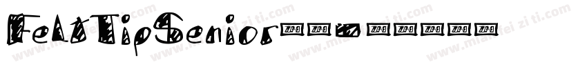 FeltTipSenior字体字体转换