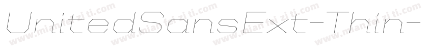 UnitedSansExt-Thin字体转换