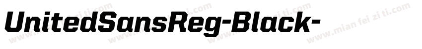 UnitedSansReg-Black字体转换