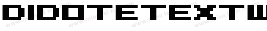 DidoteTextW04字体转换