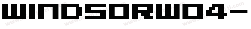 WindsorW04字体转换