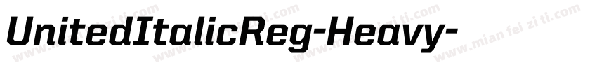 UnitedItalicReg-Heavy字体转换