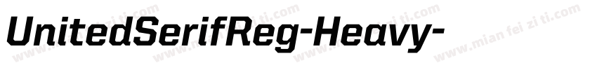 UnitedSerifReg-Heavy字体转换