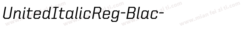 UnitedItalicReg-Blac字体转换