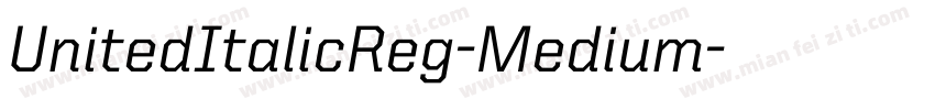 UnitedItalicReg-Medium字体转换